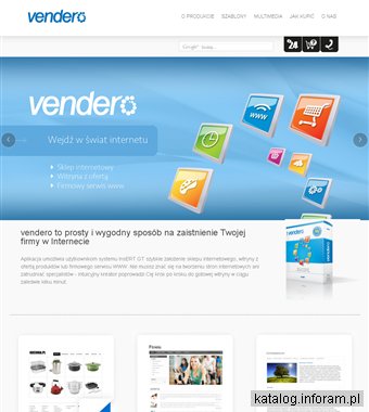 Vendero - sklep internetowy dla Subiekta, firmowy serwis www, witryna