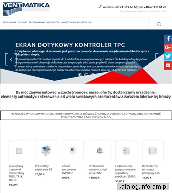 www.ventmatika.pl Sterowniki nagrzewnic