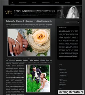 Usługi fotograficzne - wideofilmowanie Bydgoszcz - VIFO