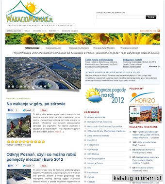 Blog o wczasach w Polsce - WakacjoManiak.pl