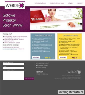 Projekty stron internetowych - WEBDEO
