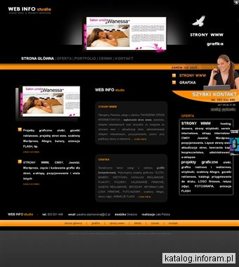 WEB INFO studio to kompleksowa obsługa w zakresie tworzenia stron www i grafiki komputerowej
