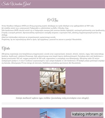 Sala weselna Gród - wesele Nowy Sącz