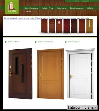 WESTO Drewniane drzwi zewnętrzne Olsztyn
