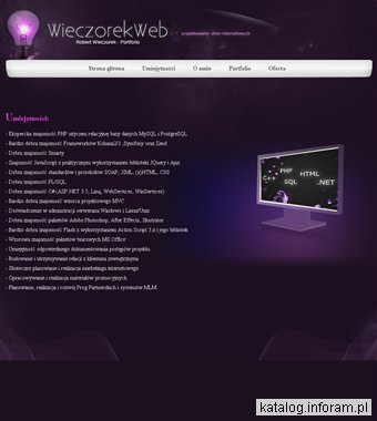 Robert Wieczorek, Tworzenie stron internetowych, projektowanie stron, strony bialystok