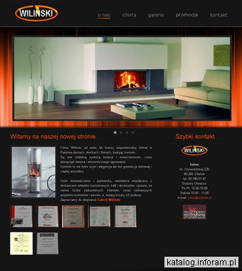 WILIŃSKI Kominki wolnostojące