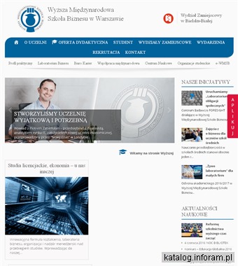 WMSB - Wyższa Międzynarodowa Szkoła Biznesu
