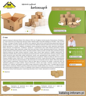 WYTWÓRNIA OPAKOWAŃ KARTONOWYCH MARIAN GÓRNY opakowania tekturowe