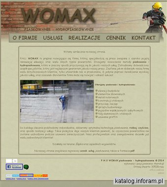 Womax piaskowanie powierzchni