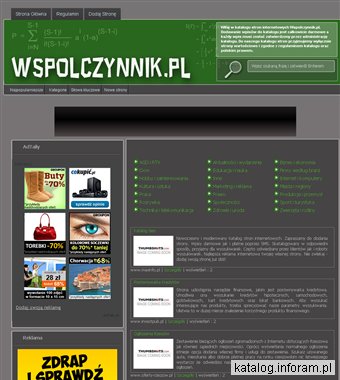 Katalog stron Współczynnik