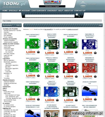 Www.100Hz.pl - sklep z częściami elektronicznymi