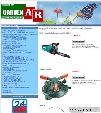 Sklep ogrodniczy Gardena