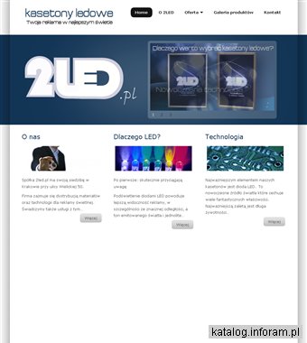 Kasetony reklamowe podświetlane diodami LED