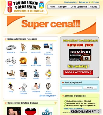 Darmowe ogłoszenia Gdańsk, Gdynia, Sopot