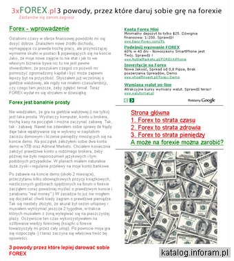 Forex - czyli jak nie przegrałem majątku