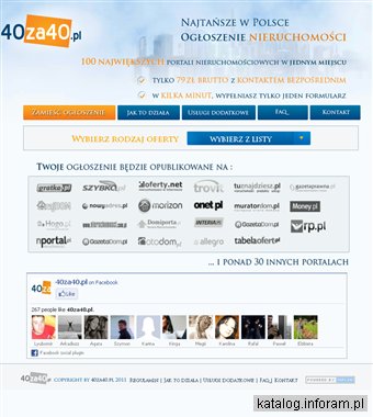 Skuteczna promocja - ogłoszenie nieruchomości na 100 portalach