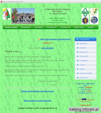 Strona internetowa 4 Dąbrowskiej Drużyny Harcerskiej