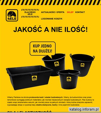 www.4ele.pl Wiadra budowlane