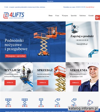 4LIFTS wynajem podnośników Zielona Góra