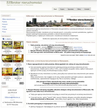 Nieruchomości bez procentów, agencja Warszawa