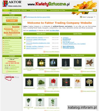 Faktor – kwiaty i rośliny sztuczne