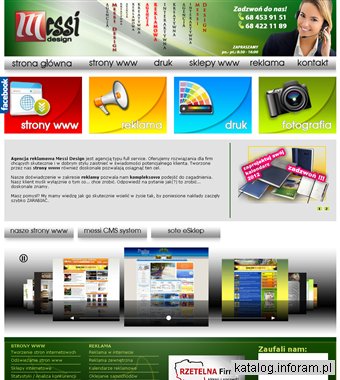 Agencja Reklamowa Zielona Góra: tworzenie stron internetowych, strony www, reklama - Messi Design