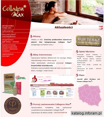 AAG - Collagen Max - kolagen naturalny, krem na zmarszczki