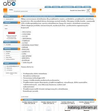 Oświetlenie led sprzedaż i projektowanie oświetlenia