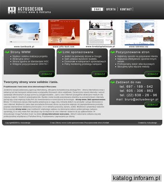Projektowanie stron Warszawa - actusdesign.pl