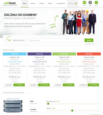 Rejestracja domen, Hosting, Certyfikaty SSL