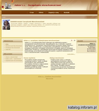 Adnier - zarządzanie i administrowanie nieruchomościami