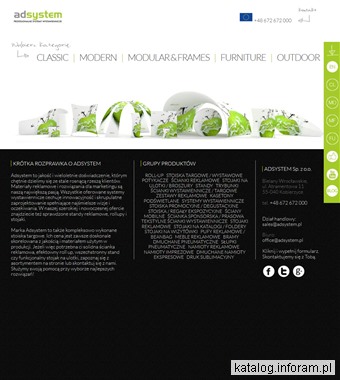 Baner roll up - ADSYSTEM