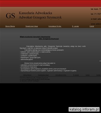 Kancelaria Adwokacka Adwokat Grzegorz Szymczyk