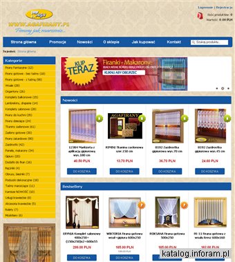 Firanki, zasłony, karnisze - AgaFirany.pl