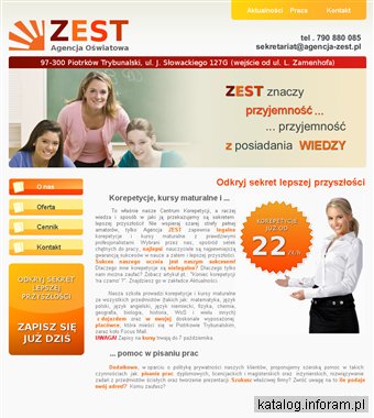 Agencja Oświatowa ZEST - Sekret lepszej przyszłości