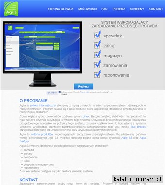 Agila - program do zarządzania firmą Linux