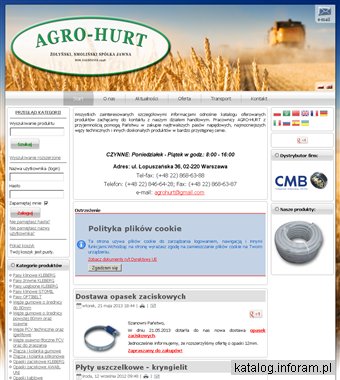 AGRO-HURT obejmy zaciskowe