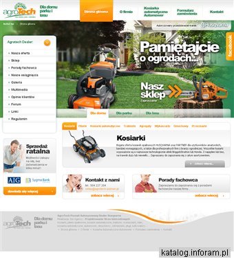 Kosiarki, traktorki, piły spalinowe - agroTECH Poznań