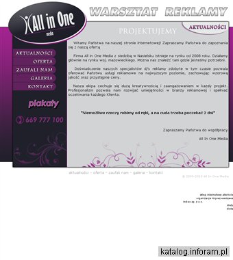 All In One Media - Warsztat reklamy - Nasielsk, mazowsze