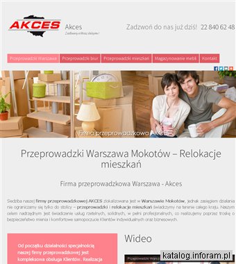 Przeprowadzki firm biur - przewóz mebli - Warszawa AKCES