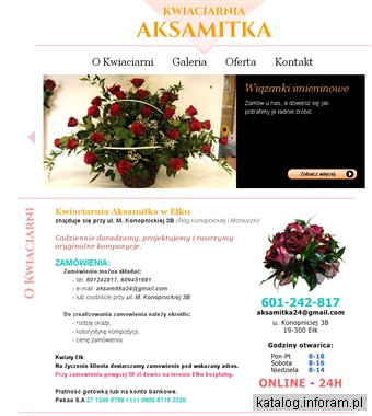 Kwiaciarnia Aksamitka Ełk