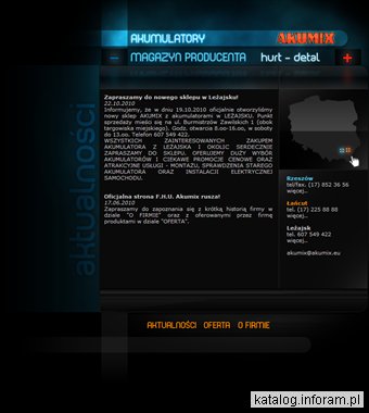 F.H.U. Akumix - Akumulatory, prostowniki, ładowarki, klemy, przewody, akcesoria