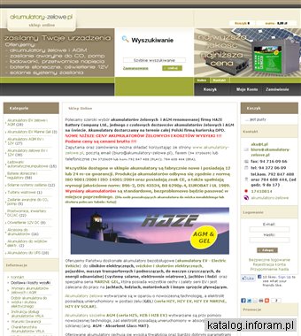 Akumulatory żelowe, sklep z akumulatorami HAZE