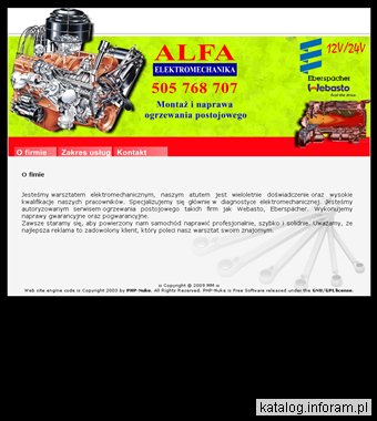 ALFA ogrzewanie postojowe Tychy