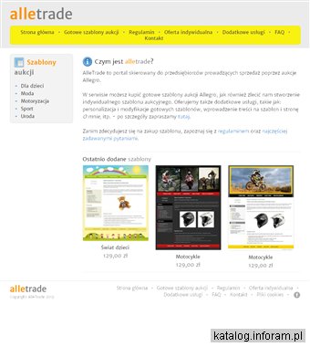 Gotowe szablony aukcji Allegro