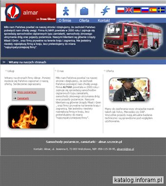 Samochody pożarnicze, zamiatarki - almar.szczecin.pl