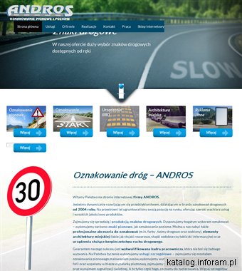 ANDROS pionowe znaki drogowe