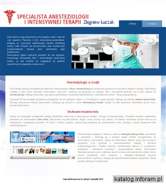 ZBIGNIEW ŁUCZAK znieczulenia Łódź