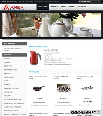 Sklep internetowy www.anex-agd.pl