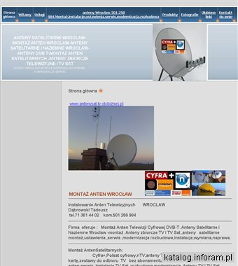Anteny satelitarne Wrocław - montaż, serwis, ustawianie